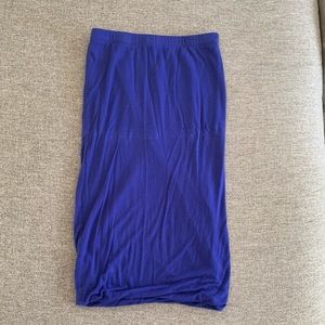 Soprano Bubble Hem Pencil Skirt in Cobalt Blue - Medium